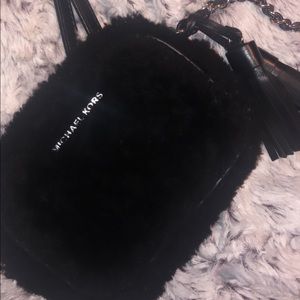 fuzzy MK crossbody bag NEW